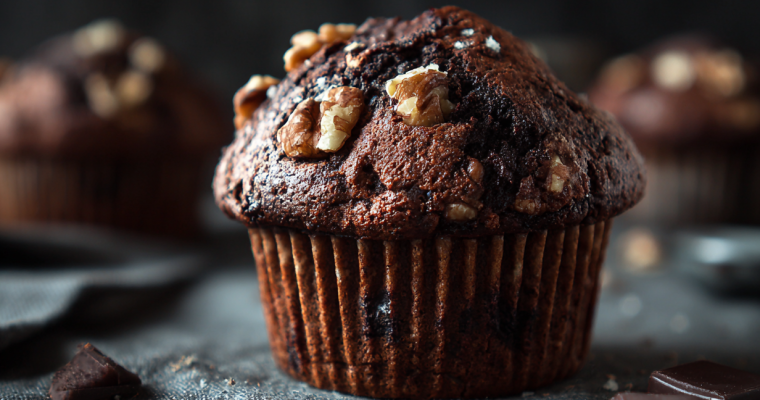 Nutty Chocolate Muffin Recipe