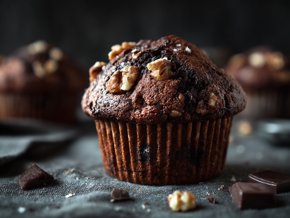Nutty Chocolate Muffin Recipe