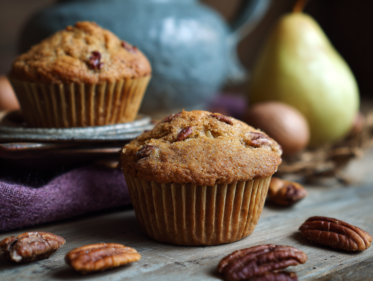 Pear Pecan Muffin Recipe